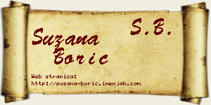 Suzana Borić vizit kartica